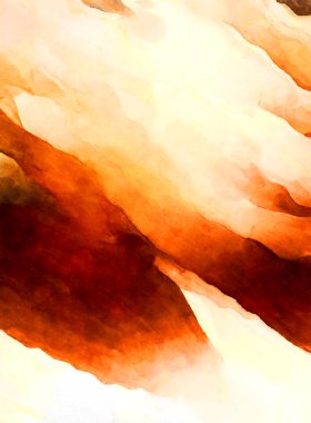 Soyut suluboya sanat eserleri. Fırça boyalı dijital resim. Renkli yaratıcı suluboya çizimi.