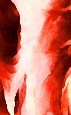 Soyut suluboya sanat eserleri. Fırça boyalı dijital resim. Renkli yaratıcı suluboya çizimi.