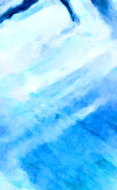 Soyut suluboya sanat eserleri. Fırça boyalı dijital resim. Renkli yaratıcı suluboya çizimi.