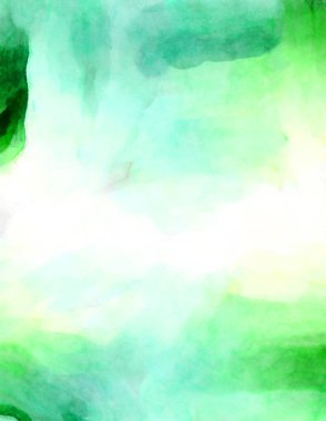 Soyut suluboya sanat eserleri. Fırça boyalı dijital resim. Renkli yaratıcı suluboya çizimi.