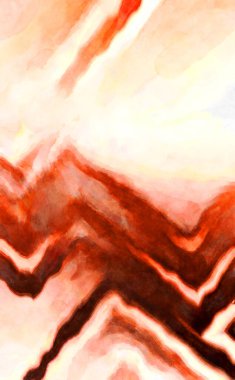 Soyut suluboya sanat eserleri. Fırça boyalı dijital resim. Renkli yaratıcı suluboya çizimi.