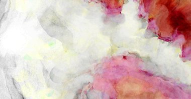 Soyut suluboya sanat eserleri. Fırça boyalı dijital resim. Renkli yaratıcı suluboya çizimi.