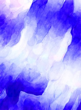 Soyut suluboya sanat eserleri. Fırça boyalı dijital resim. Renkli yaratıcı suluboya çizimi.