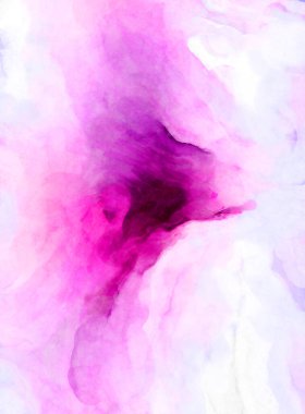 Soyut suluboya sanat eserleri. Fırça boyalı dijital resim. Renkli yaratıcı suluboya çizimi.