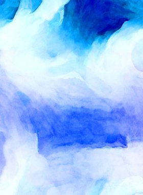 Soyut suluboya sanat eserleri. Fırça boyalı dijital resim. Renkli yaratıcı suluboya çizimi.