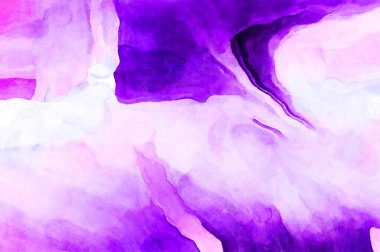 Soyut suluboya sanat eserleri. Fırça boyalı dijital resim. Renkli yaratıcı suluboya çizimi.