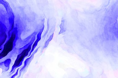 Soyut suluboya sanat eserleri. Fırça boyalı dijital resim. Renkli yaratıcı suluboya çizimi.