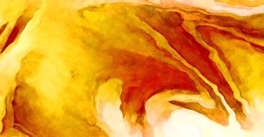 Soyut suluboya sanat eserleri. Fırça boyalı dijital resim. Renkli yaratıcı suluboya çizimi.