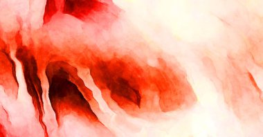 Soyut suluboya sanat eserleri. Fırça boyalı dijital resim. Renkli yaratıcı suluboya çizimi.