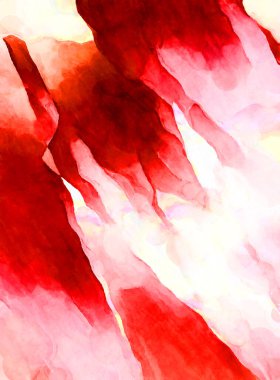 Soyut suluboya sanat eserleri. Fırça boyalı dijital resim. Renkli yaratıcı suluboya çizimi.