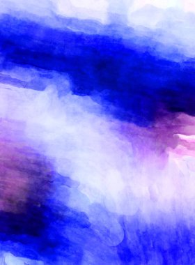 Soyut suluboya sanat eserleri. Fırça boyalı dijital resim. Renkli yaratıcı suluboya çizimi.