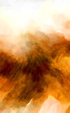 Soyut suluboya sanat eserleri. Fırça boyalı dijital resim. Renkli yaratıcı suluboya çizimi.