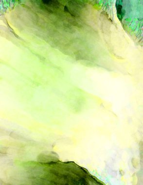 Soyut suluboya sanat eserleri. Fırça boyalı dijital resim. Renkli yaratıcı suluboya çizimi.