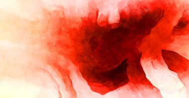 Soyut suluboya sanat eserleri. Fırça boyalı dijital resim. Renkli yaratıcı suluboya çizimi.