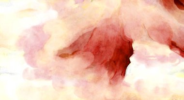 Soyut suluboya sanat eserleri. Fırça boyalı dijital resim. Renkli yaratıcı suluboya çizimi.