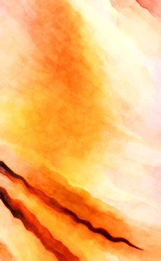 Soyut suluboya sanat eserleri. Fırça boyalı dijital resim. Renkli yaratıcı suluboya çizimi.