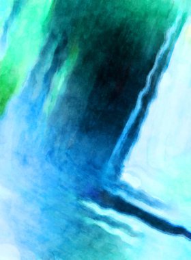 Soyut suluboya sanat eserleri. Fırça boyalı dijital resim. Renkli yaratıcı suluboya çizimi.