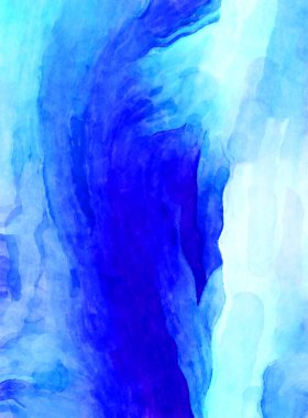 Soyut suluboya sanat eserleri. Fırça boyalı dijital resim. Renkli yaratıcı suluboya çizimi.