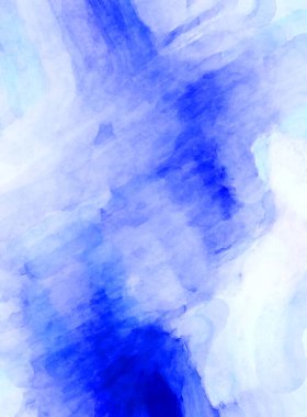 Soyut suluboya sanat eserleri. Fırça boyalı dijital resim. Renkli yaratıcı suluboya çizimi.