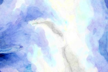 Soyut suluboya sanat eserleri. Fırça boyalı dijital resim. Renkli yaratıcı suluboya çizimi.