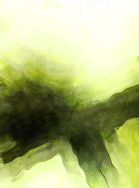 Soyut suluboya sanat eserleri. Fırça boyalı dijital resim. Renkli yaratıcı suluboya çizimi.