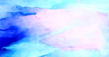 Soyut suluboya sanat eserleri. Fırça boyalı dijital resim. Renkli yaratıcı suluboya çizimi.