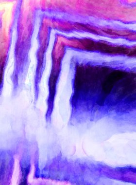 Soyut suluboya sanat eserleri. Fırça boyalı dijital resim. Renkli yaratıcı suluboya çizimi.