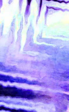 Soyut suluboya sanat eserleri. Fırça boyalı dijital resim. Renkli yaratıcı suluboya çizimi.