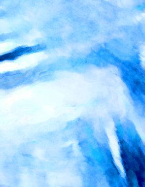 Soyut suluboya sanat eserleri. Fırça boyalı dijital resim. Renkli yaratıcı suluboya çizimi.