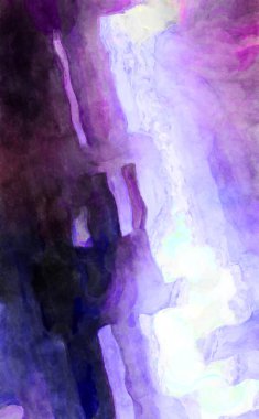 Soyut suluboya sanat eserleri. Fırça boyalı dijital resim. Renkli yaratıcı suluboya çizimi.