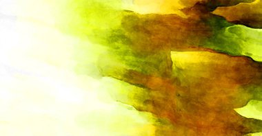 Soyut suluboya sanat eserleri. Fırça boyalı dijital resim. Renkli yaratıcı suluboya çizimi.