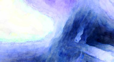 Soyut suluboya sanat eserleri. Fırça boyalı dijital resim. Renkli yaratıcı suluboya çizimi.