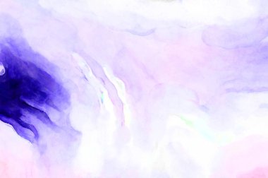 Soyut suluboya sanat eserleri. Fırça boyalı dijital resim. Renkli yaratıcı suluboya çizimi.