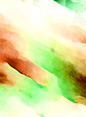 Soyut suluboya sanat eserleri. Fırça boyalı dijital resim. Renkli yaratıcı suluboya çizimi.