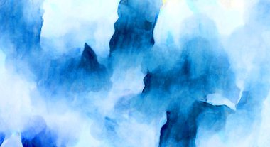 Soyut suluboya sanat eserleri. Fırça boyalı dijital resim. Renkli yaratıcı suluboya çizimi.