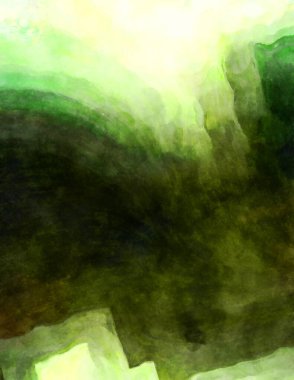 Soyut suluboya sanat eserleri. Fırça boyalı dijital resim. Renkli yaratıcı suluboya çizimi.