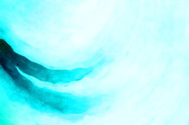 Soyut suluboya sanat eserleri. Fırça boyalı dijital resim. Renkli yaratıcı suluboya çizimi.