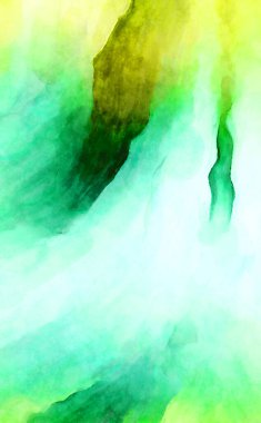 Soyut suluboya sanat eserleri. Fırça boyalı dijital resim. Renkli yaratıcı suluboya çizimi.