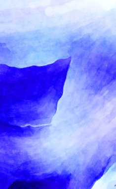 Soyut suluboya sanat eserleri. Fırça boyalı dijital resim. Renkli yaratıcı suluboya çizimi.