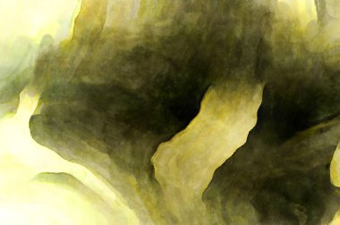 Soyut suluboya sanat eserleri. Fırça boyalı dijital resim. Renkli yaratıcı suluboya çizimi.