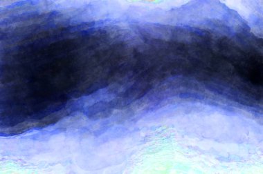 Soyut suluboya sanat eserleri. Fırça boyalı dijital resim. Renkli yaratıcı suluboya çizimi.