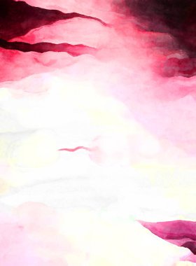 Soyut suluboya sanat eserleri. Fırça boyalı dijital resim. Renkli yaratıcı suluboya çizimi.