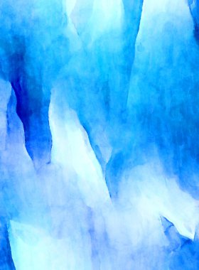 Soyut suluboya sanat eserleri. Fırça boyalı dijital resim. Renkli yaratıcı suluboya çizimi.