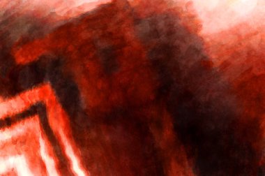 Soyut suluboya sanat eserleri. Fırça boyalı dijital resim. Renkli yaratıcı suluboya çizimi.