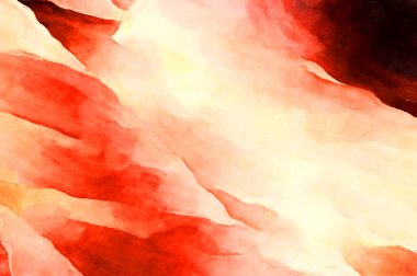 Soyut suluboya sanat eserleri. Fırça boyalı dijital resim. Renkli yaratıcı suluboya çizimi.