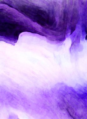 Soyut suluboya sanat eserleri. Fırça boyalı dijital resim. Renkli yaratıcı suluboya çizimi.