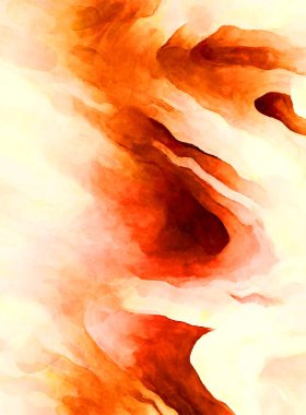 Soyut suluboya sanat eserleri. Fırça boyalı dijital resim. Renkli yaratıcı suluboya çizimi.