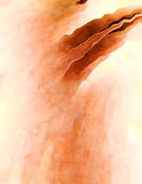 Soyut suluboya sanat eserleri. Fırça boyalı dijital resim. Renkli yaratıcı suluboya çizimi.