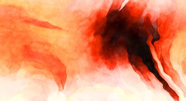 Soyut suluboya sanat eserleri. Fırça boyalı dijital resim. Renkli yaratıcı suluboya çizimi.