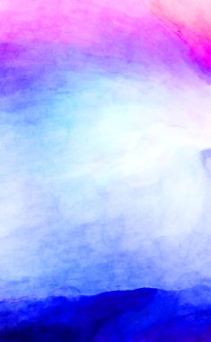 Soyut suluboya sanat eserleri. Fırça boyalı dijital resim. Renkli yaratıcı suluboya çizimi.